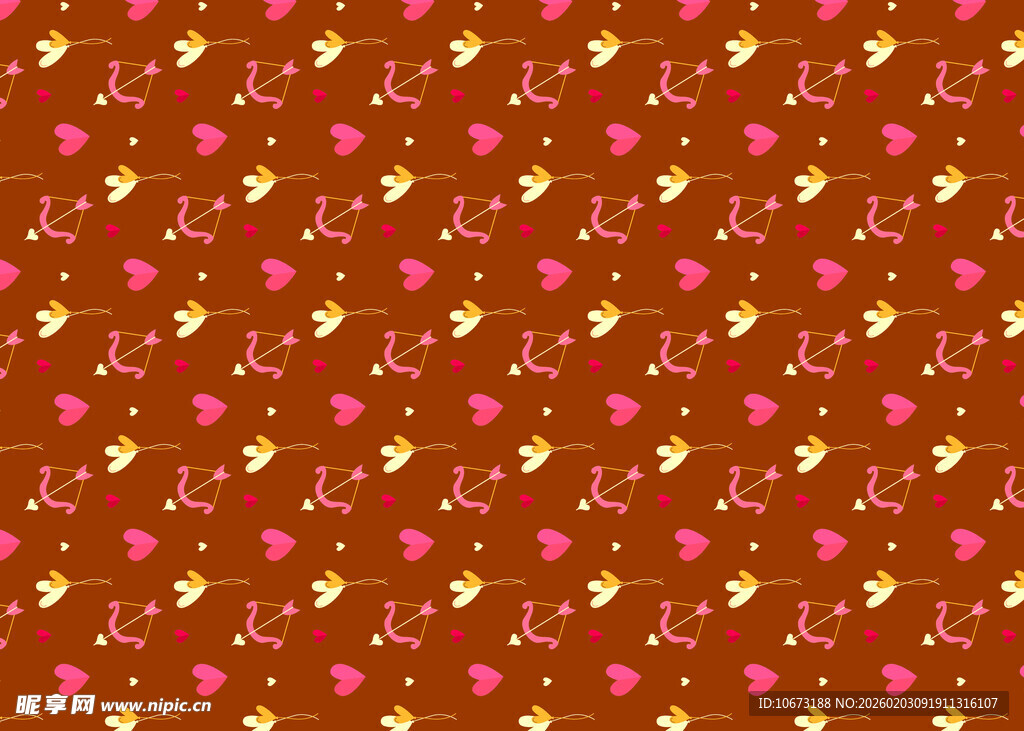 红色爱心图案背景纹理