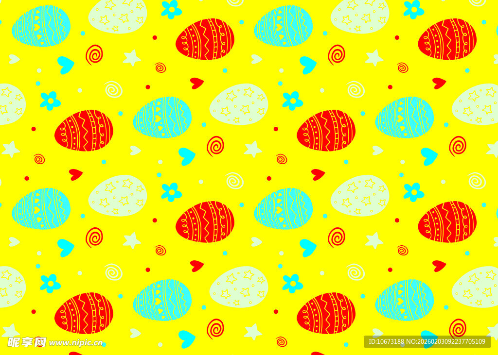 多彩蘑菇图案背景