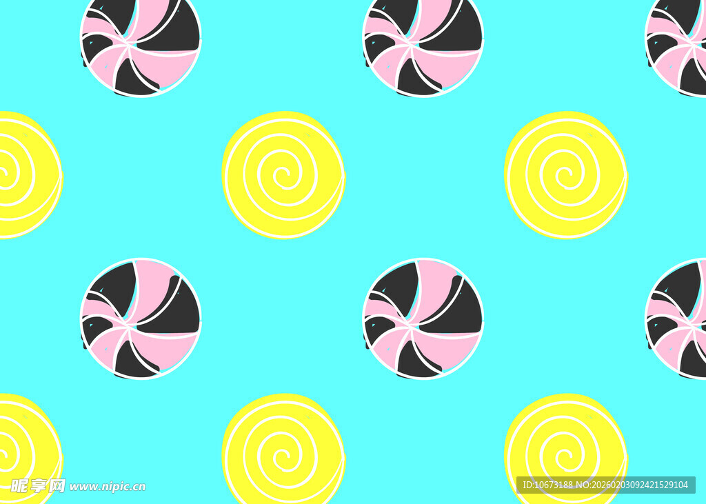 糖果图案的清新背景