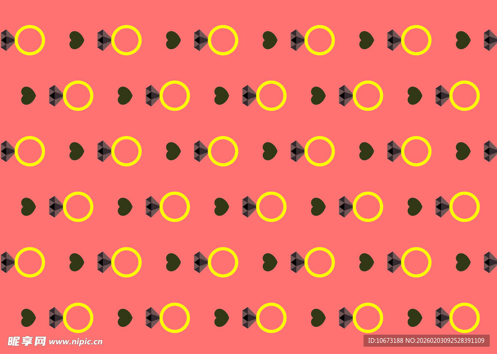 几何图案红色背景设计