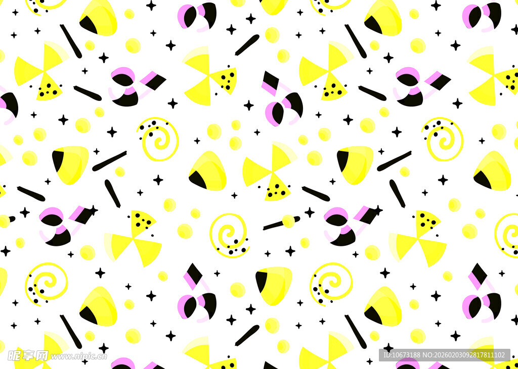 黄紫相间花卉图案背景