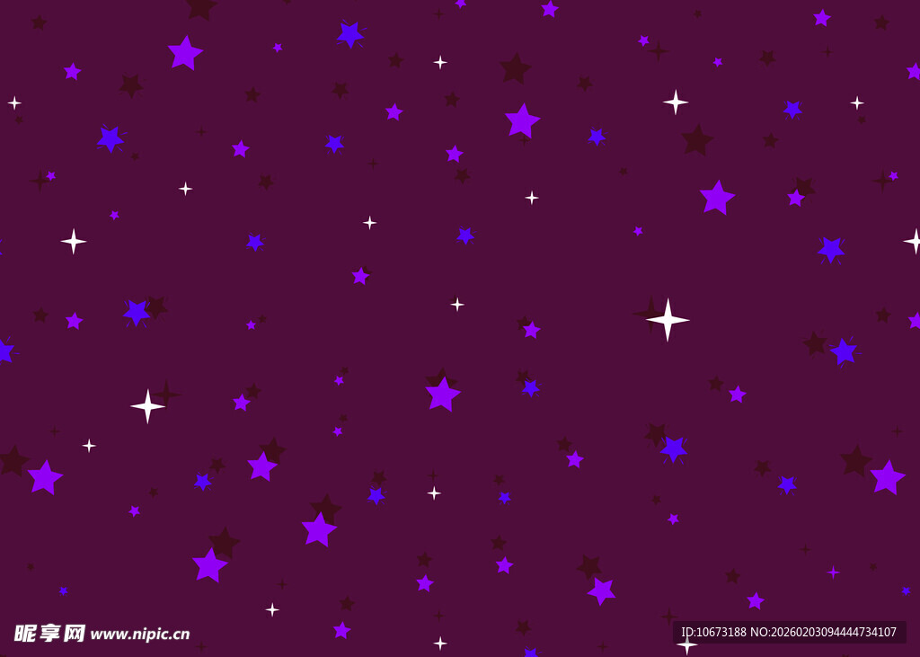 紫色星空闪烁背景图案