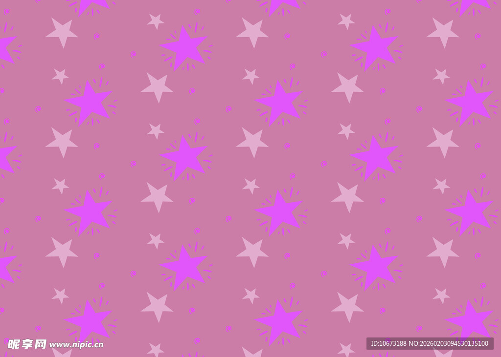 粉色星星图案背景