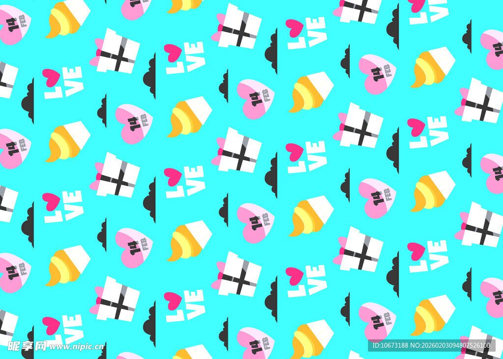 多彩海洋生物无缝图案