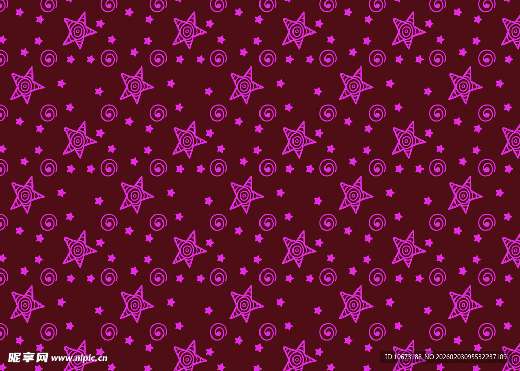 紫色星星图案背景