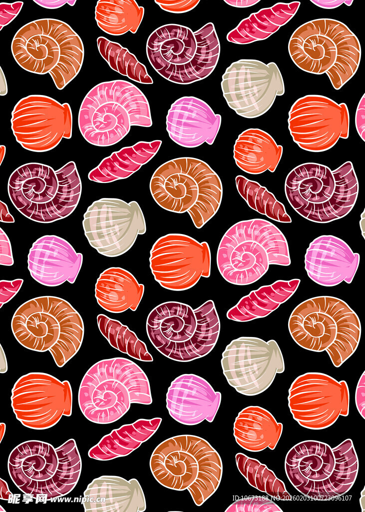 多彩寿司图案背景纹理