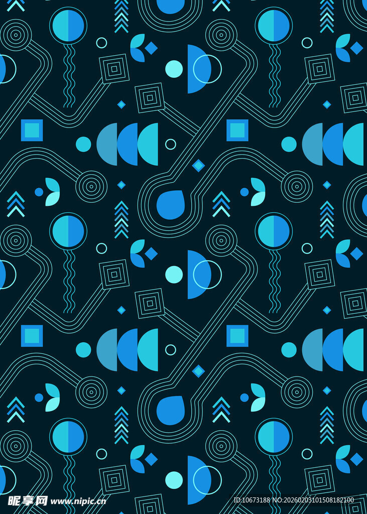 深蓝色几何图案背景纹理