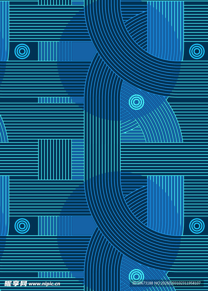 蓝色几何抽象图案背景