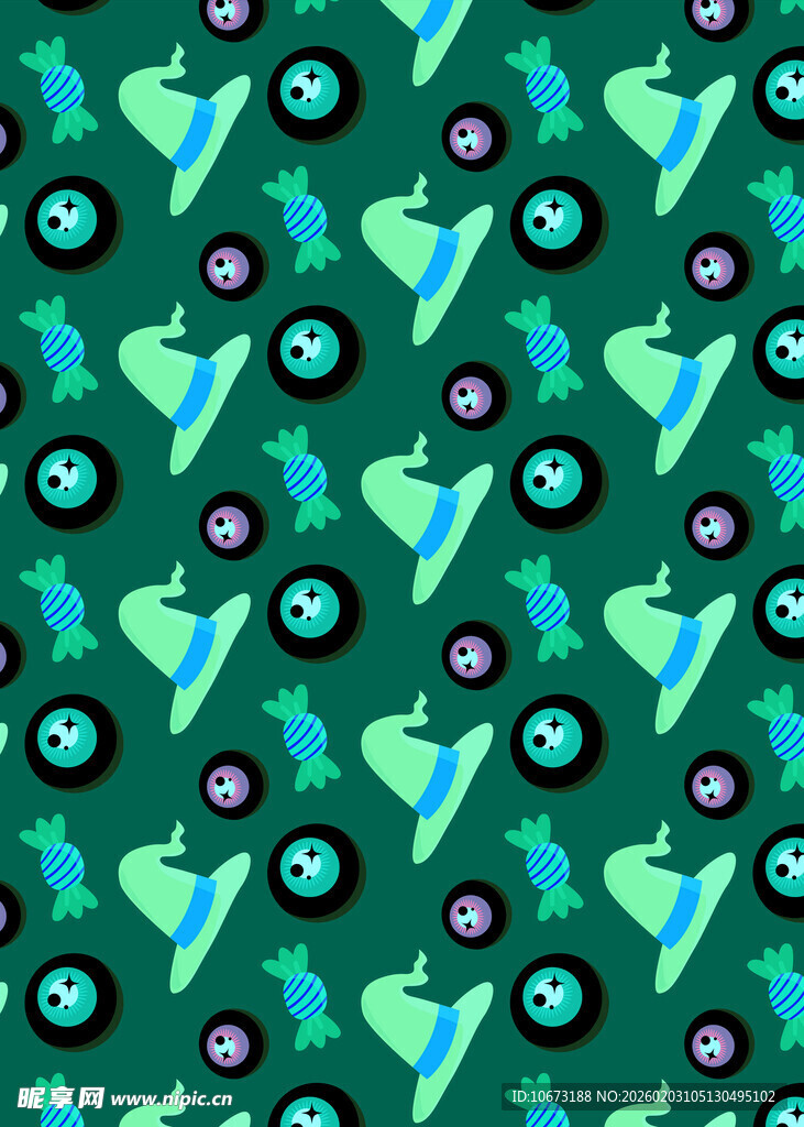 绿色心形图案背景纹理