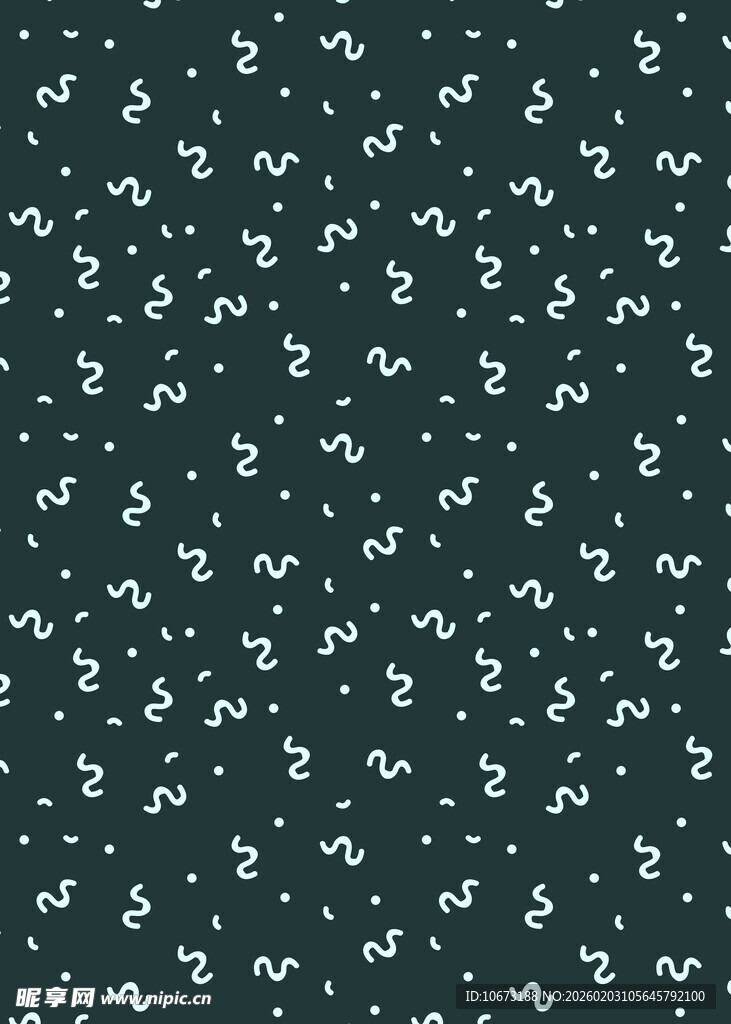 深绿底白色小花图案背景