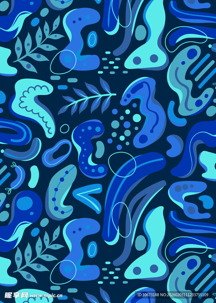 蓝色抽象图案纹理背景