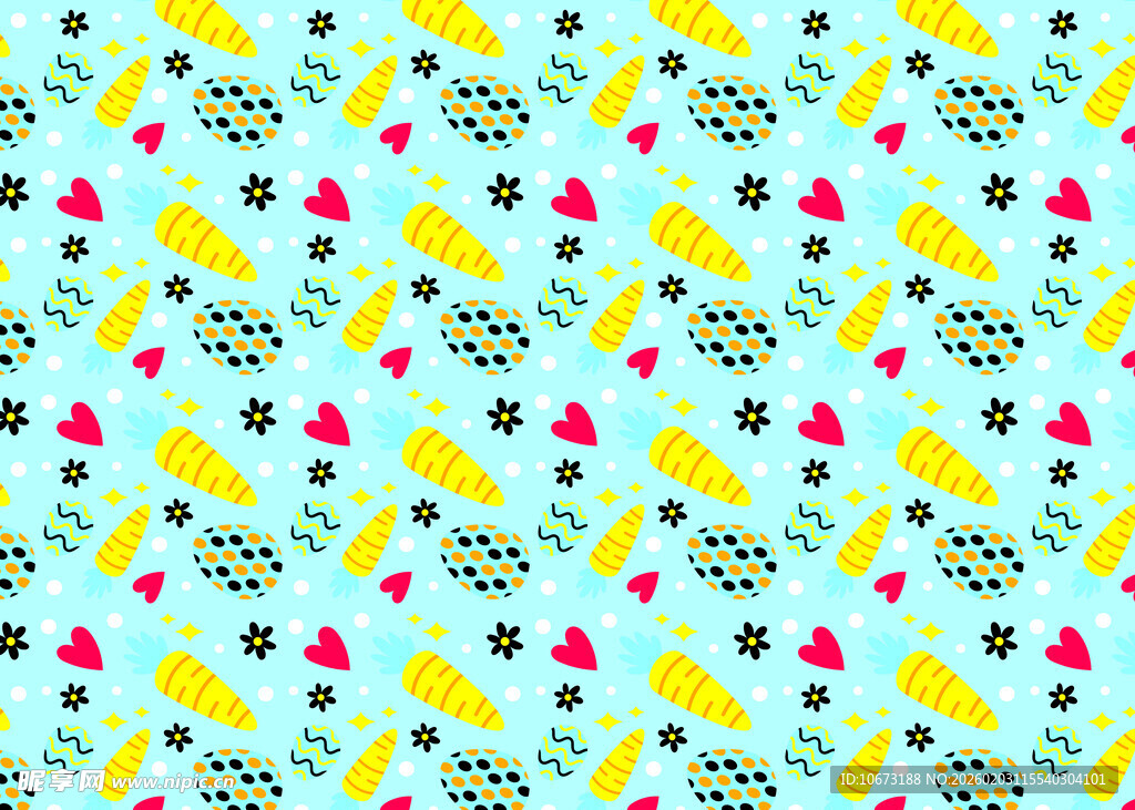 多彩水果图案背景纹理