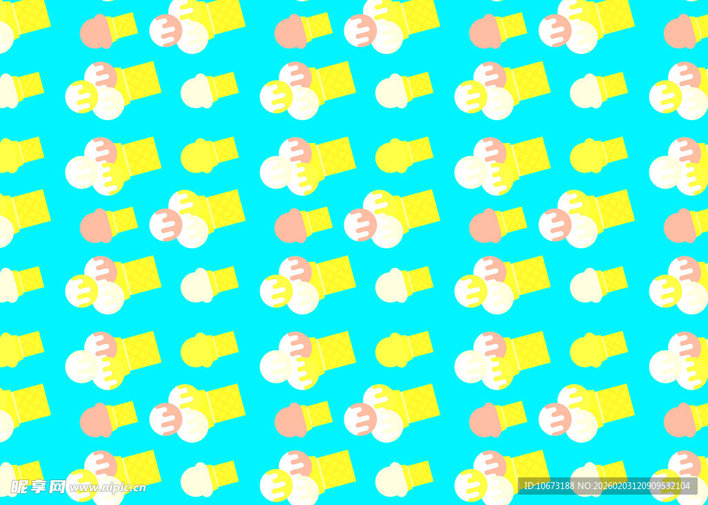 清新多彩云朵图案背景