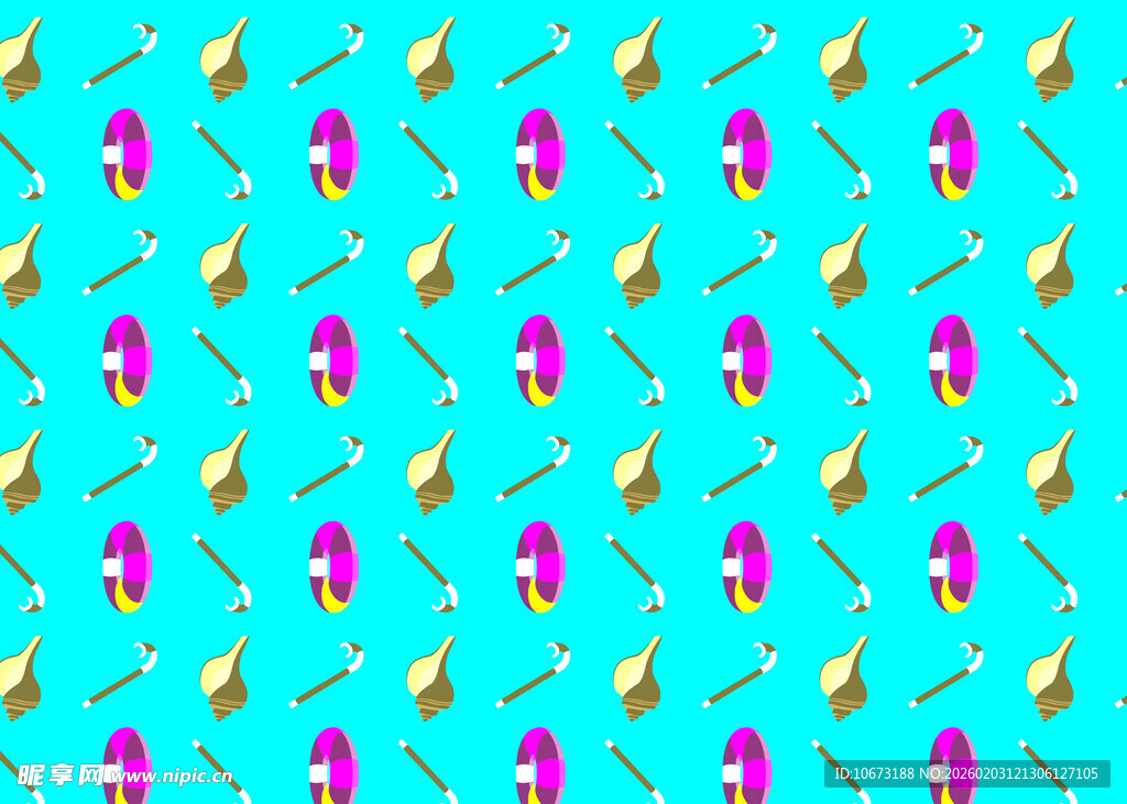 多彩糖果图案背景纹理