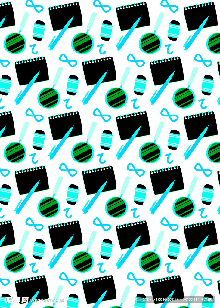 科技元素无缝图案背景