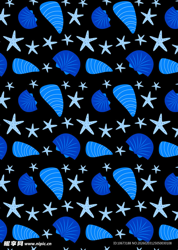 蓝色星空水滴图案背景