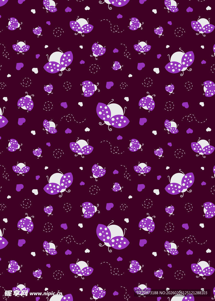 紫色梦幻气泡背景图案