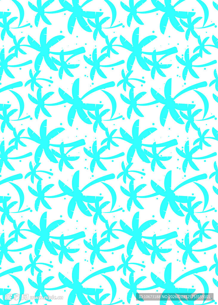 蓝白海星图案背景纹理