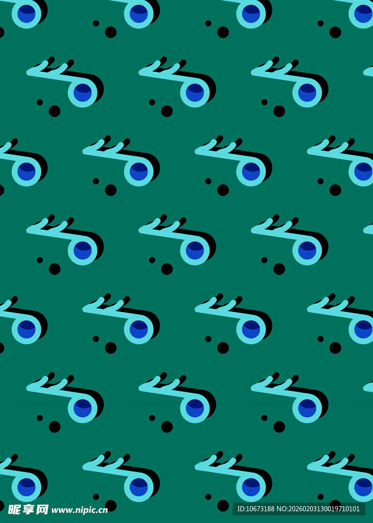 蓝绿飞机图案背景图