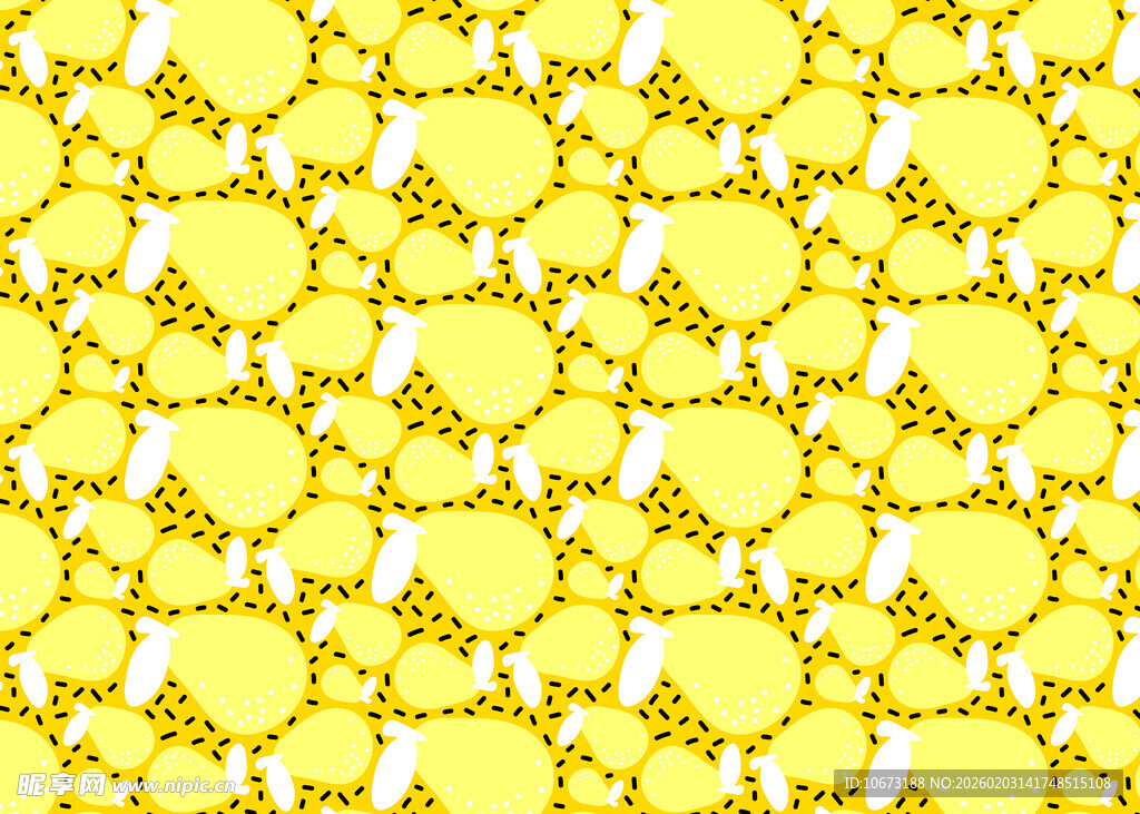 黄色花朵图案背景纹理