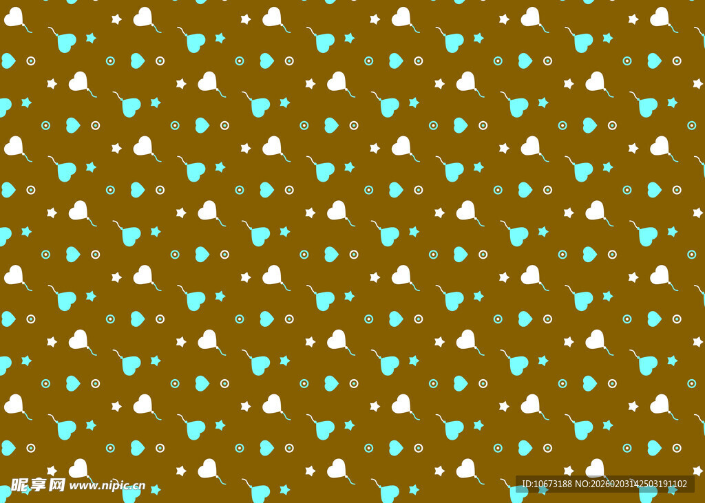 棕色底多彩几何图案纹理