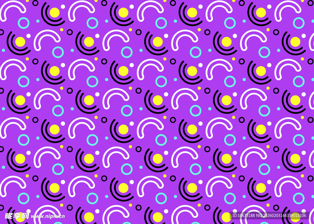 紫色波纹圆点图案背景