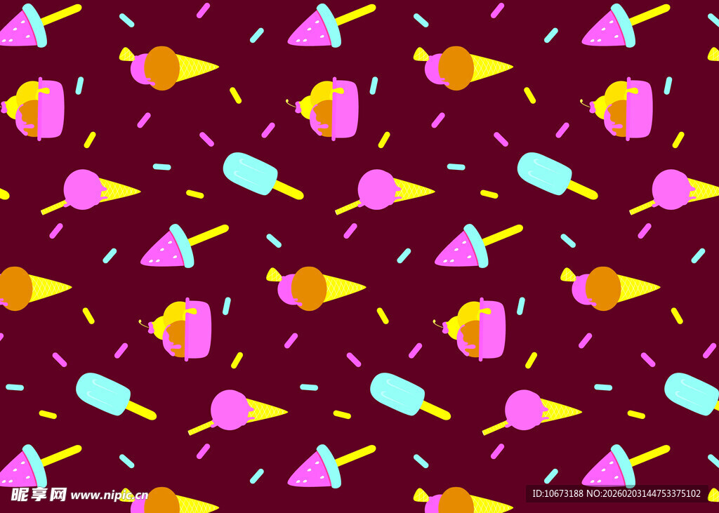 多彩锥形图案无缝背景