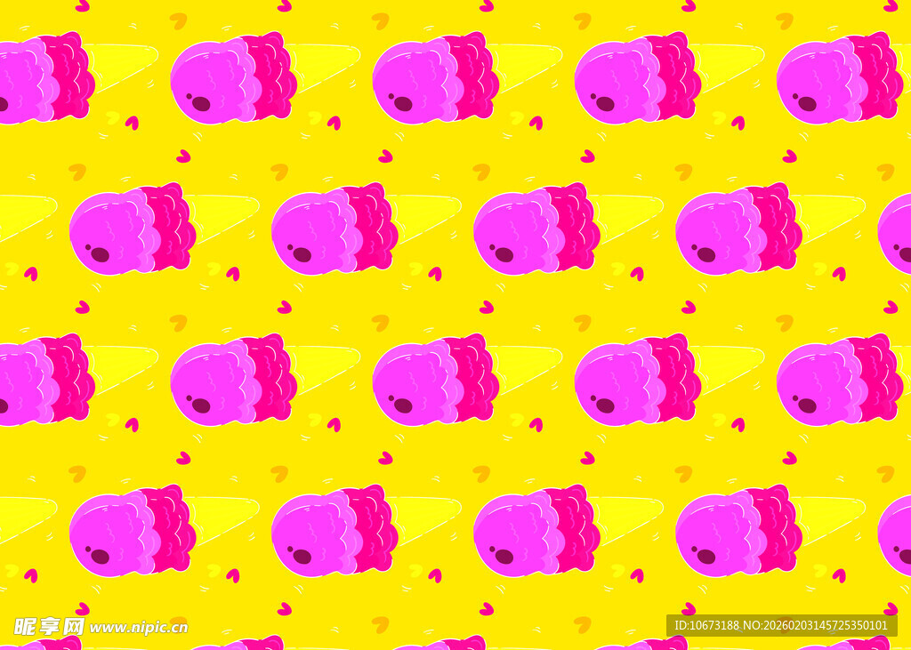 粉色小猪图案背景