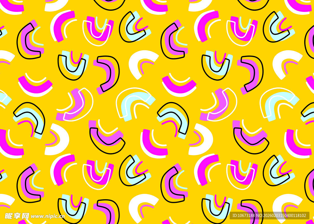 多彩香蕉图案背景设计