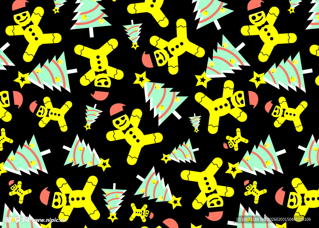 圣诞主题趣味图案设计