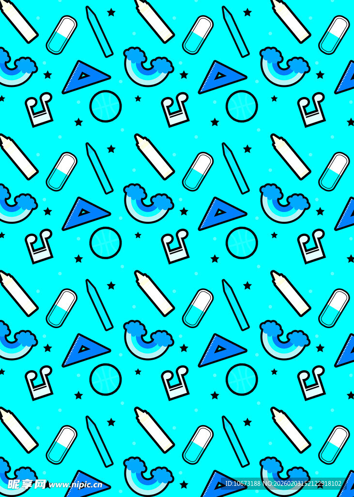 医疗工具图案背景设计