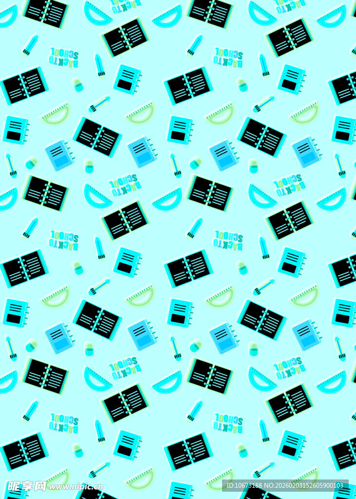 蓝底电子设备图案背景