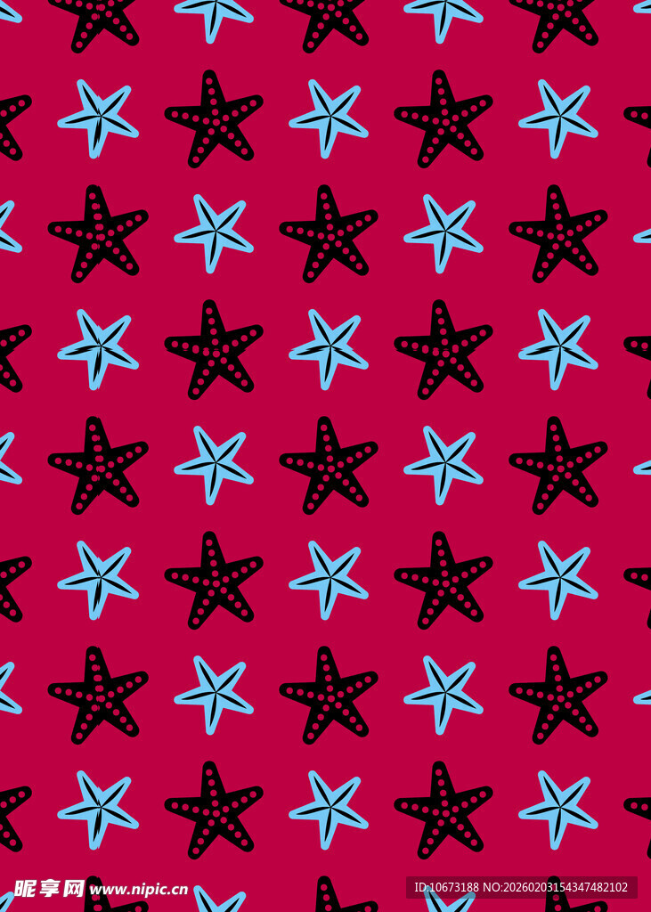 红蓝星星图案背景