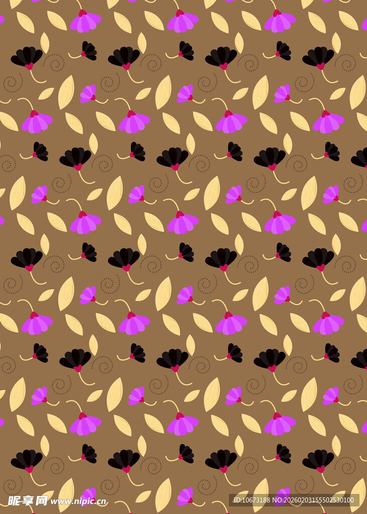 抽象花卉几何图案背景