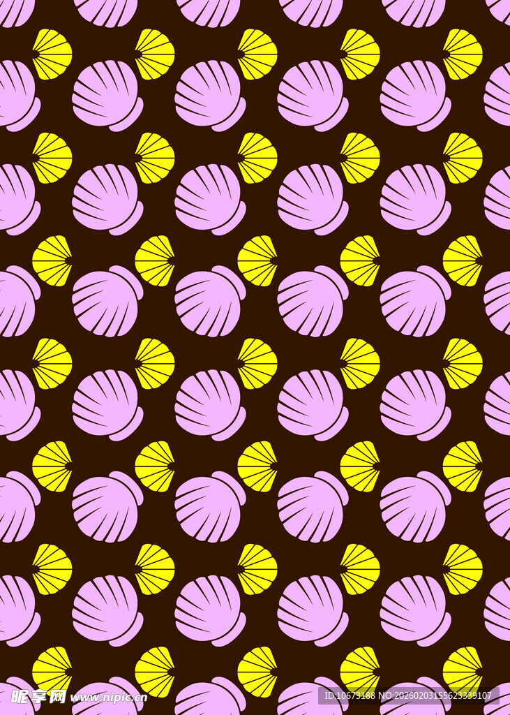 贝壳圆点图案背景纹理