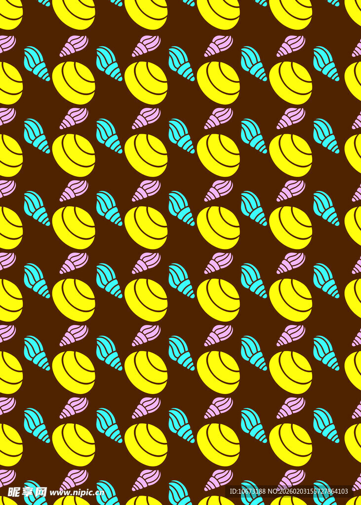 贝壳图案背景纹理