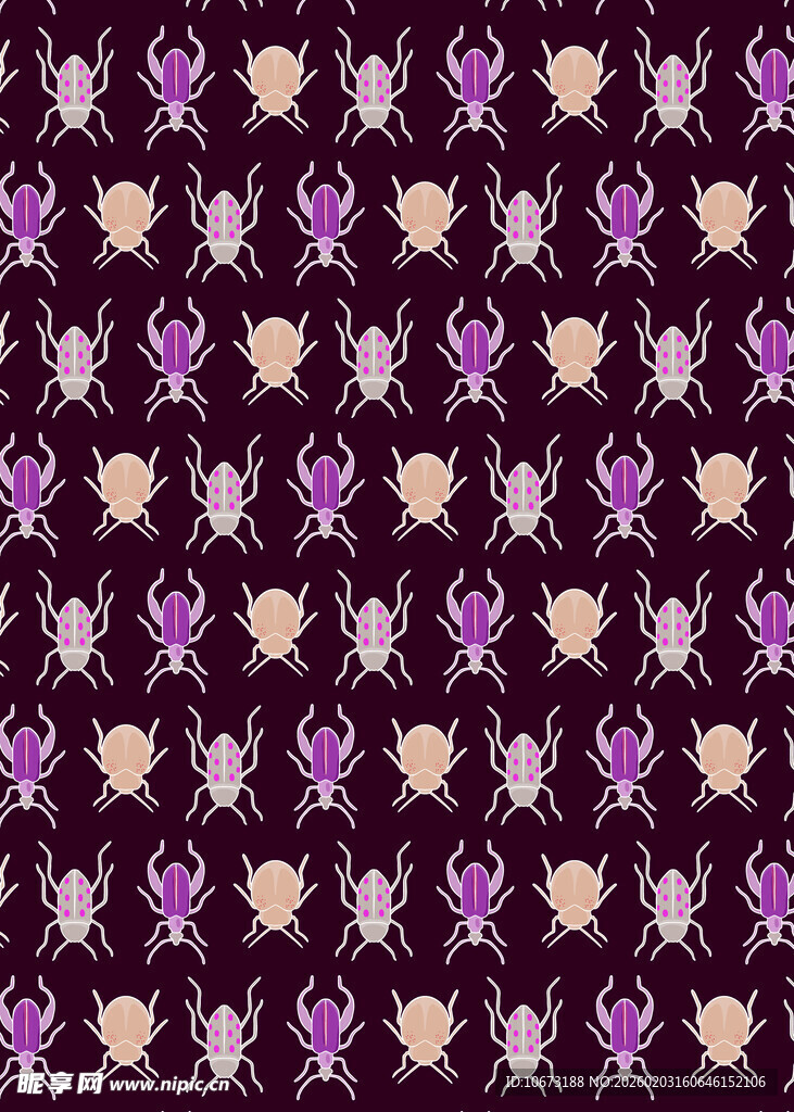 昆虫案背景纹理