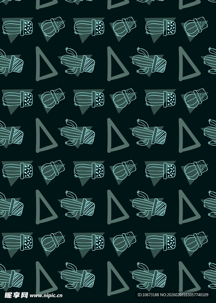 几何图案深色背景纹理