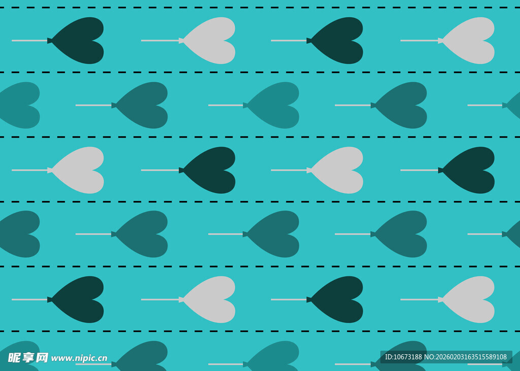 心形图案的清新背景纹理