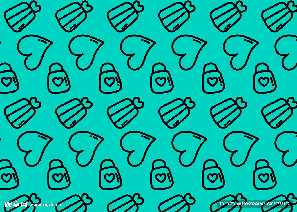 医疗用品无缝图案设计