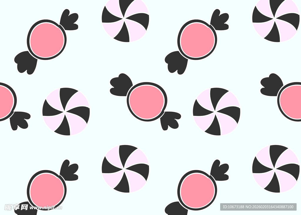 粉色糖果图案背景设计