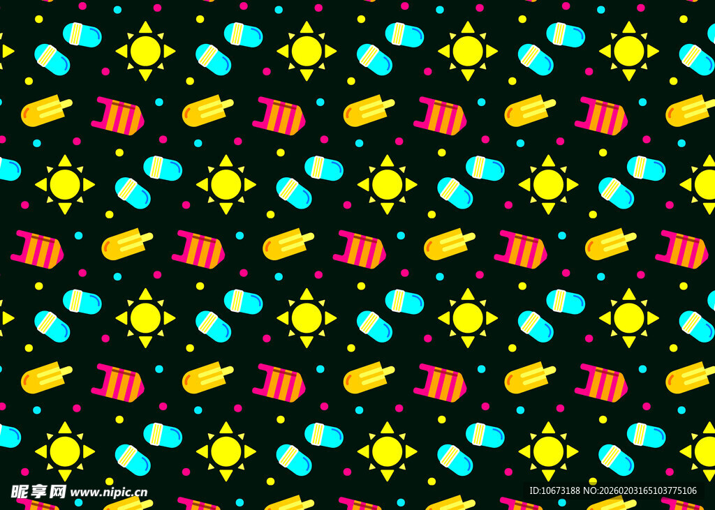 多彩星星图案背景