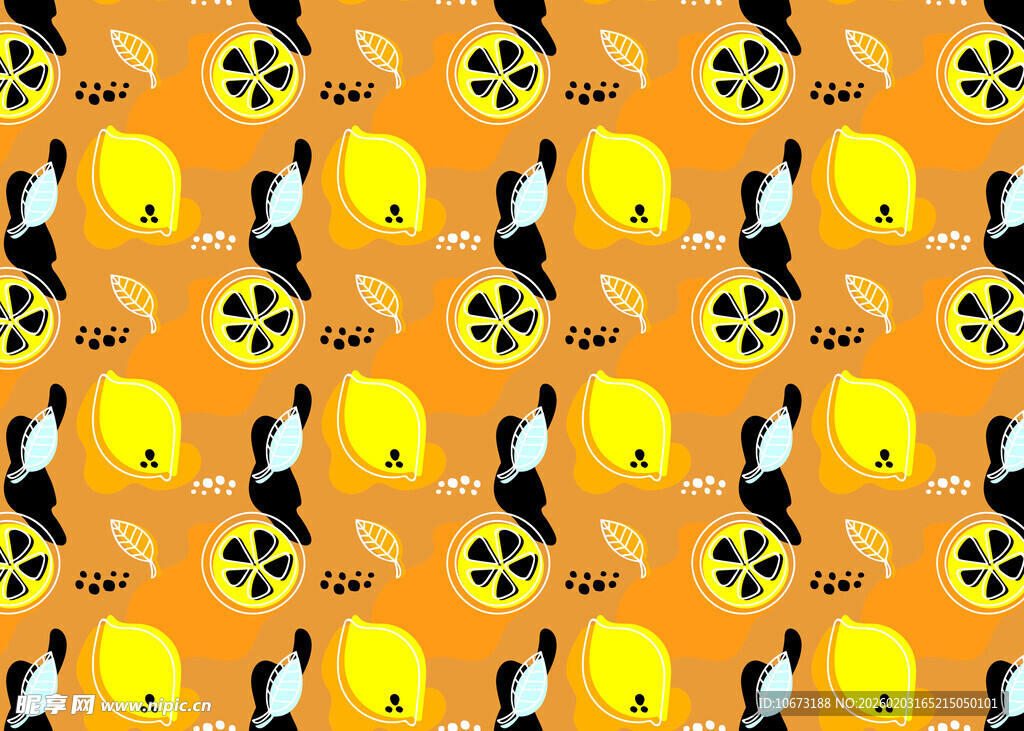 卡通猫咪爪印图案背景