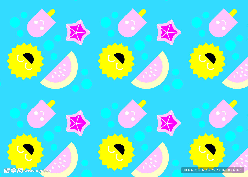 清新水果图案背景