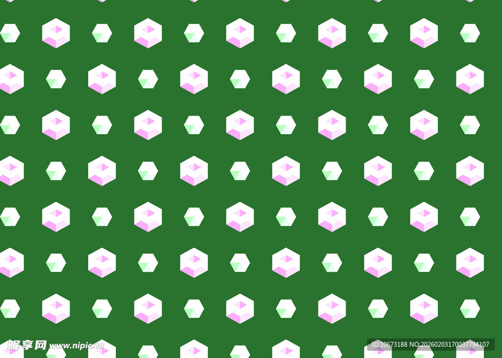 绿色底白色圆点图案背景