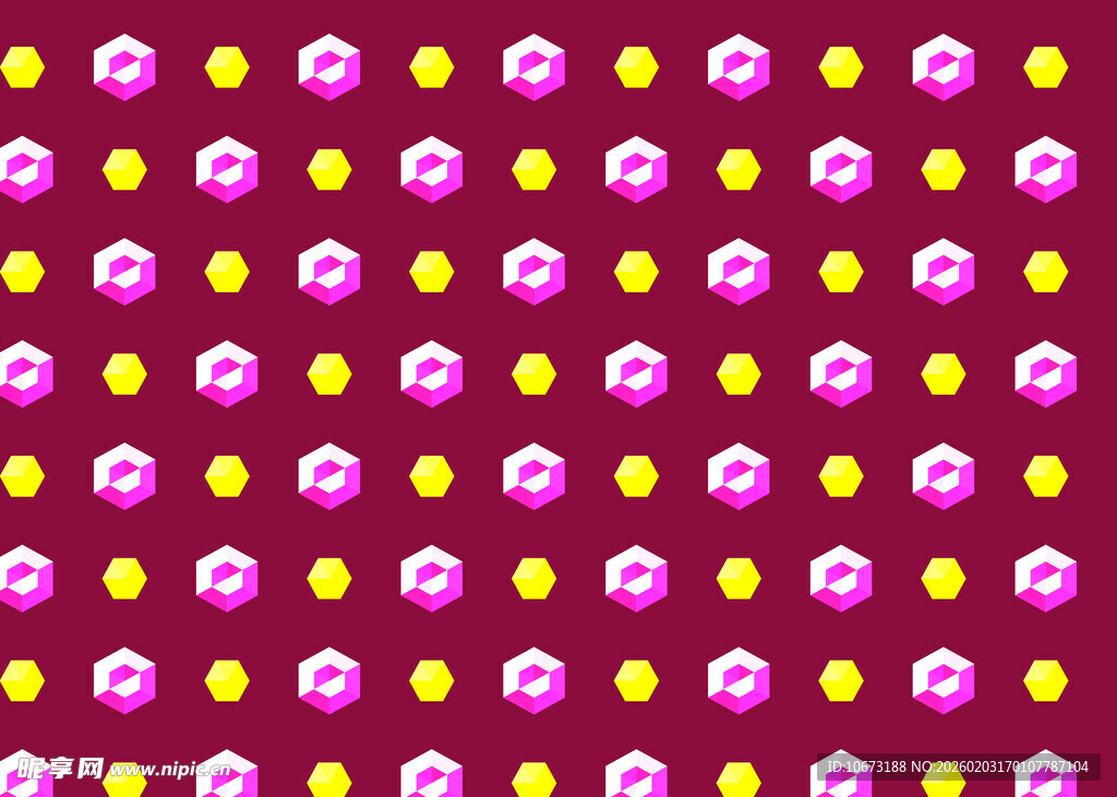 粉色黄色圆点图案背景