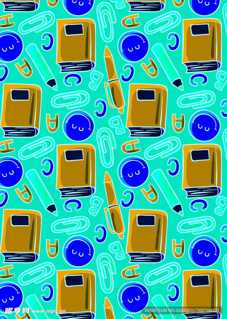 复古收音机图案背景设计