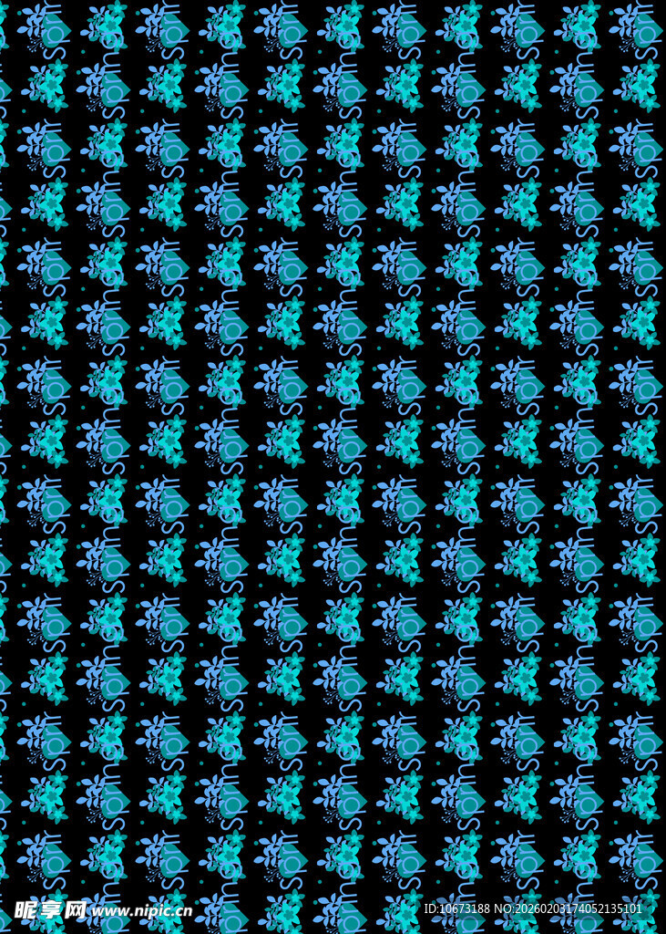 蓝黑色几何图案纹理背景