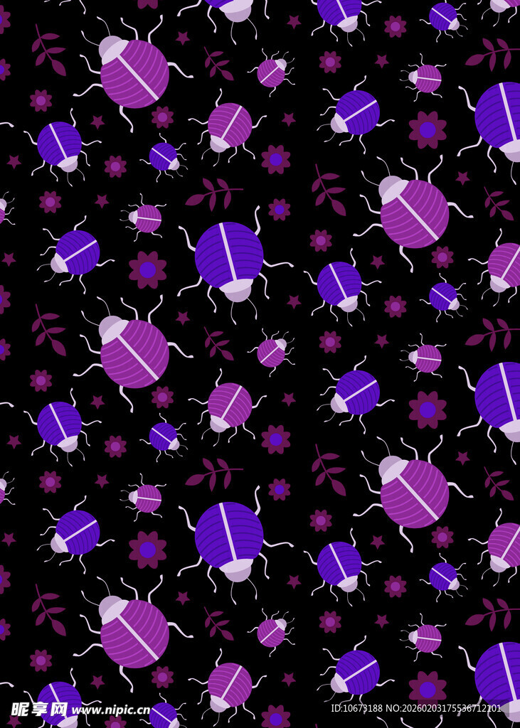 紫色礼物图案背景