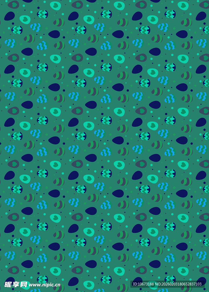 蓝绿相间几何图案纹理